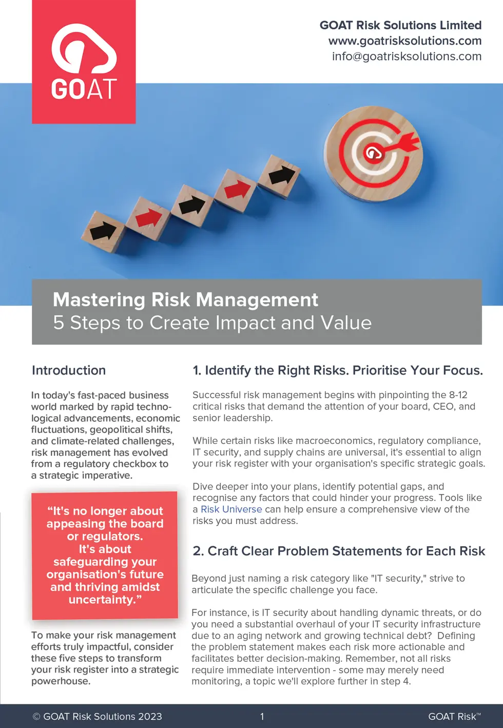 Mastering Risk Management